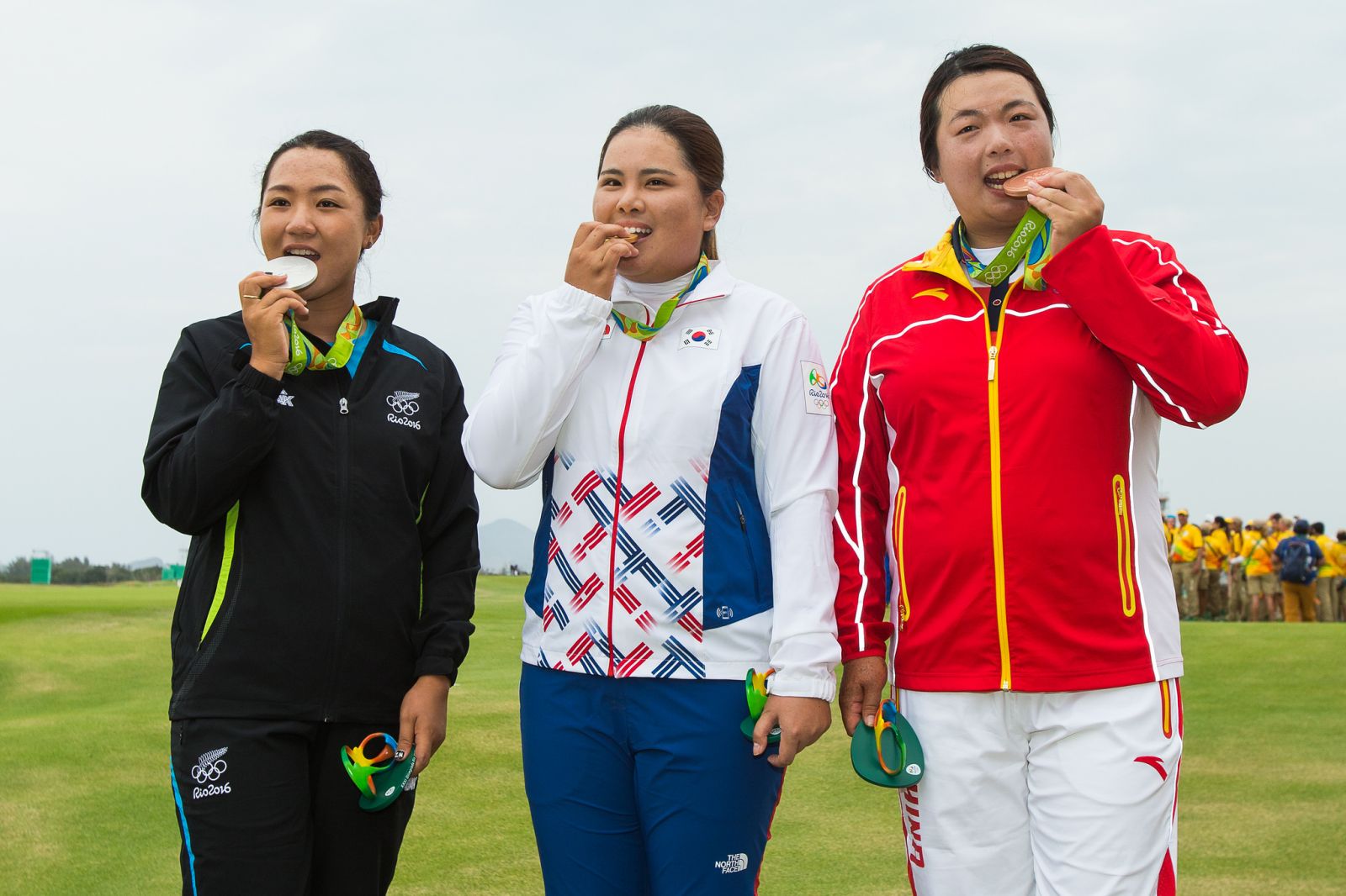 自1900年之後重返奧運的女子高爾夫項目，獎牌得主全為亞裔球員。