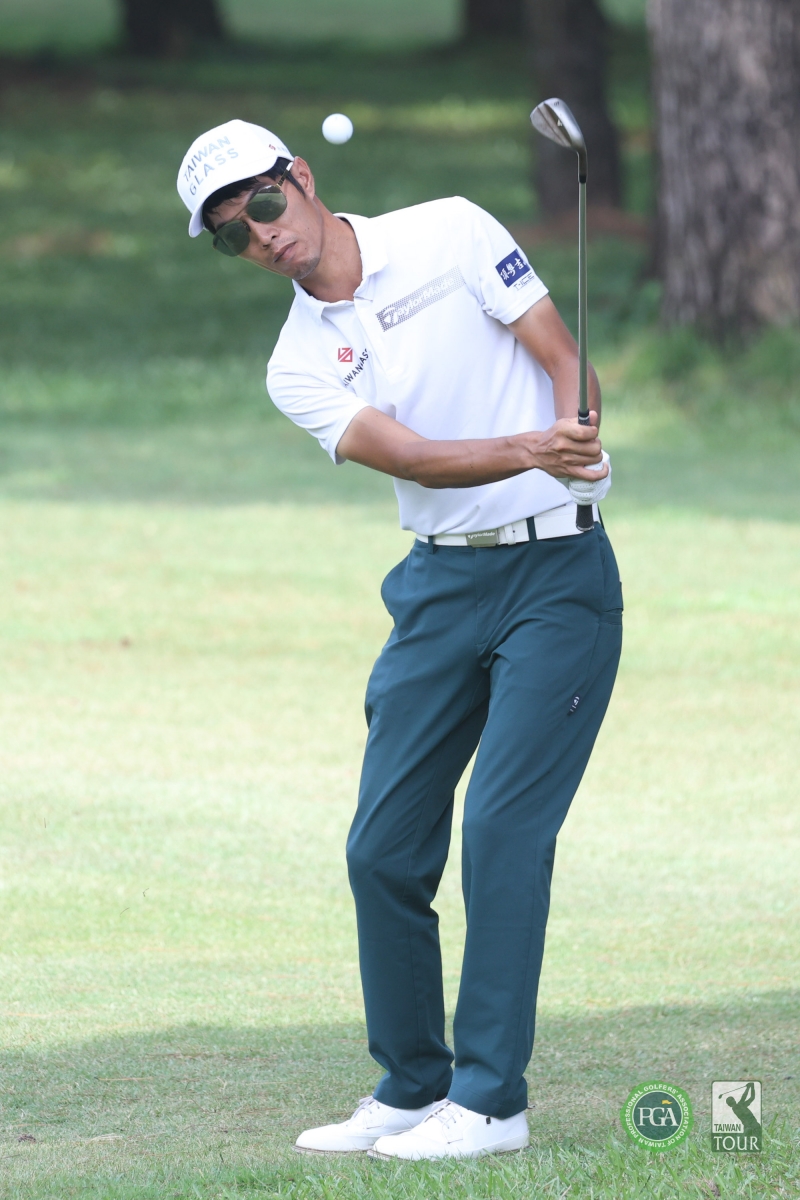 張緯綸以三回合總桿206桿(-10)暫居第三(TPGA_林聖凱攝) 