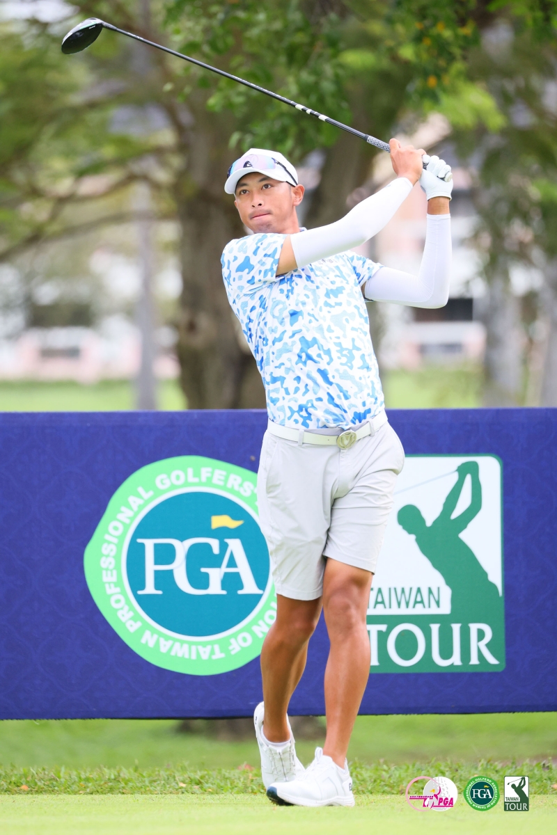 王偉軒後兩回合全力追趕，今天打出64桿，三回合201桿，並列第八名(TLPGA_葉勇宏攝)