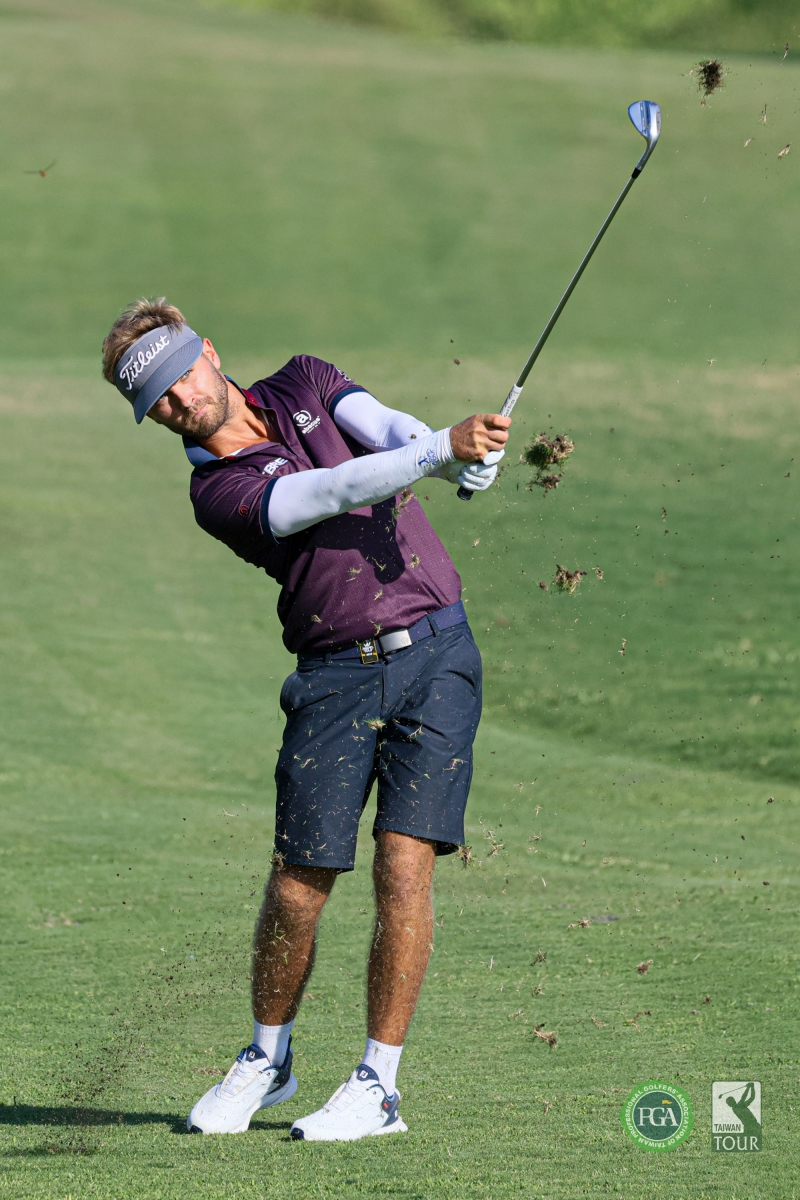 瑞典選手查理林德以三回合205桿(-11)暫居第三(TPGA_林聖凱攝影)
