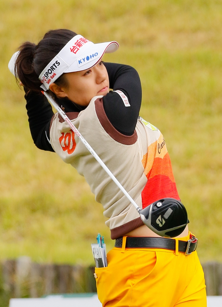 蔡佩穎在日本LPGA Step Up次級巡迴賽的年度獎金排名第二，明年將重返日本LPGA巡迴賽(葉勇宏攝)