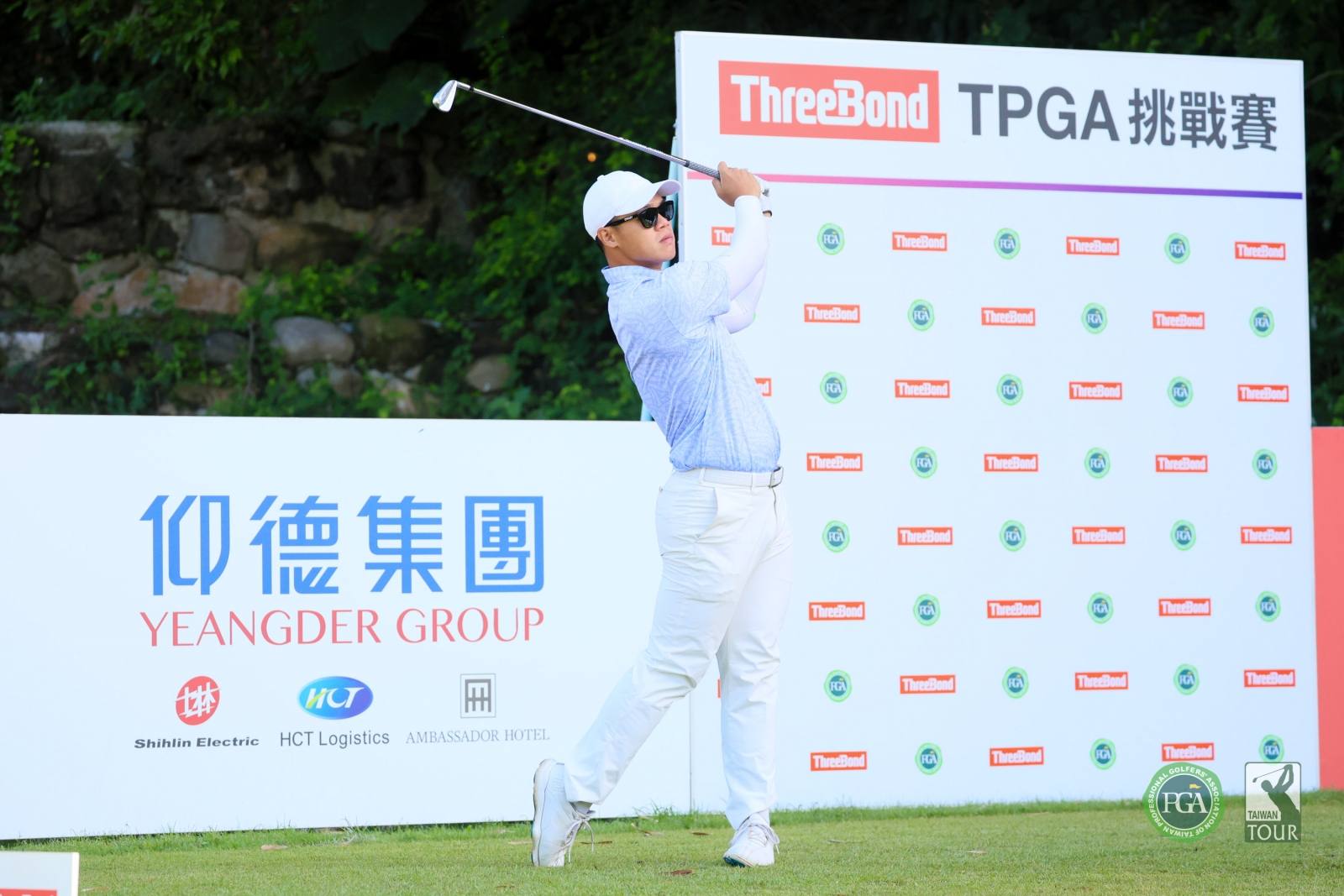 上一場剛奪冠的李睿紳第一回合以70桿(-2)暫並列第四(TPGA_林聖凱攝影)
