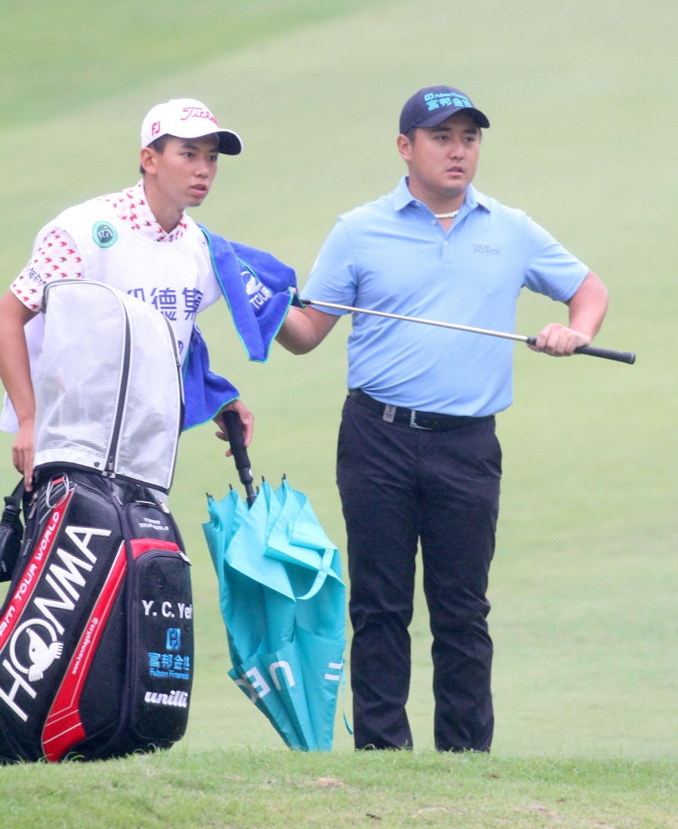 仰德TPC錦標賽第一回合葉昱辰69桿(-3)並列第三.(鍾豐榮攝影)