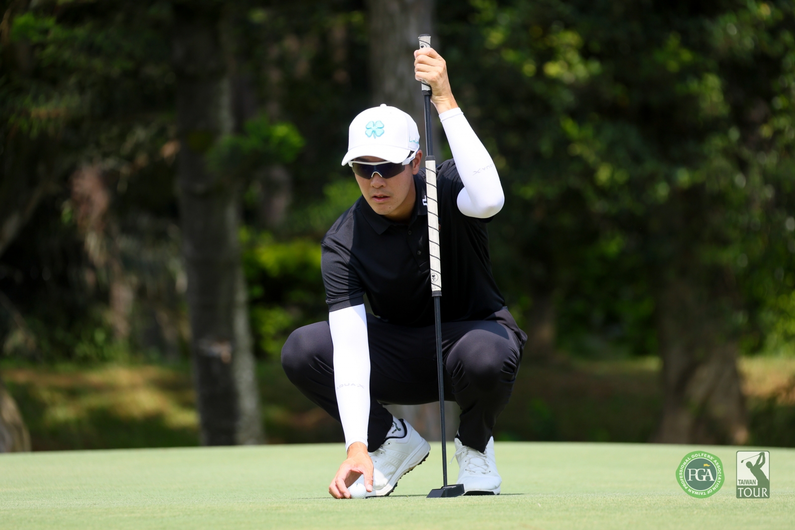 何勁宏以兩回合總桿134桿(-10)暫並列第四(TPGA_林聖凱攝影)
