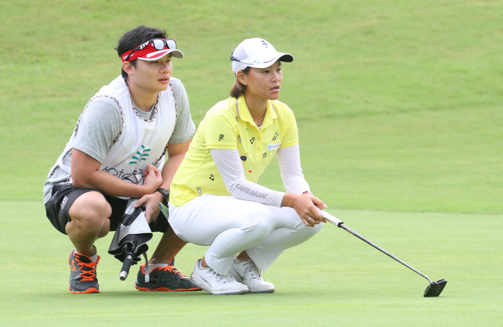 劉嬿第三回合打出最低桿63桿以(-7)成績衝到第三名(鍾豐榮攝影)