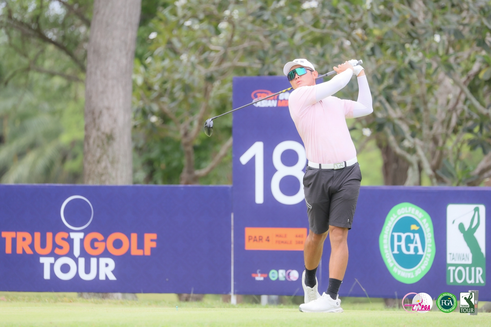 劉永華第一回合打出66桿(-5)的佳績，暫時並列領先(TLPGA_葉勇宏攝)