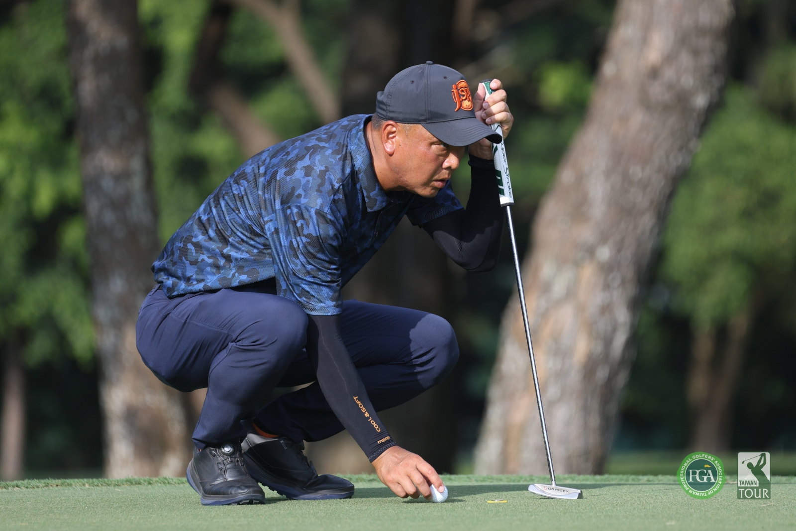 台灣選手呂偉智以兩回合總桿138桿(-6)暫並列第五(TPGA_林聖凱攝)
