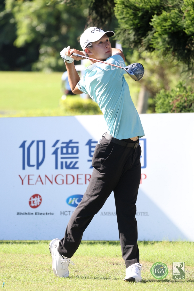 台灣選手楊孝哲第一回合以69桿(-2)暫並列第三(TPGA_林聖凱攝)