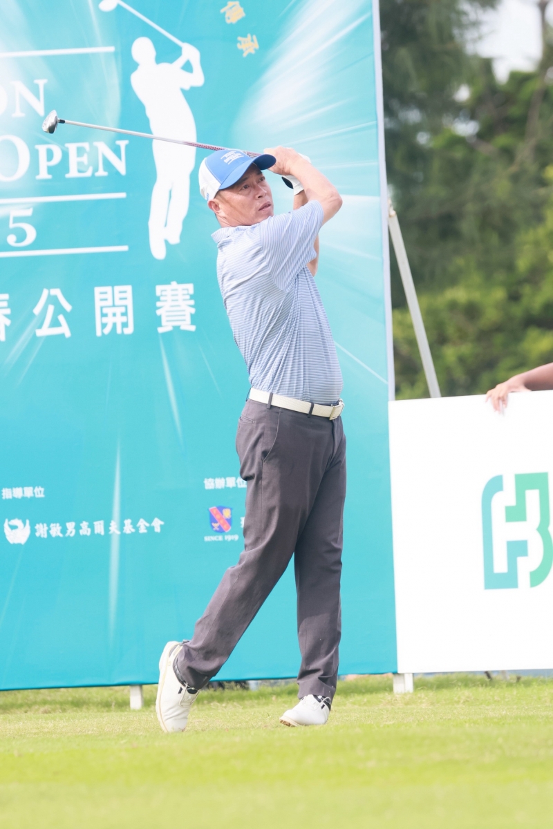 蔡啟煌是2025富邦長春公開賽完成二輪比賽後，成績排名最高的台灣選手。