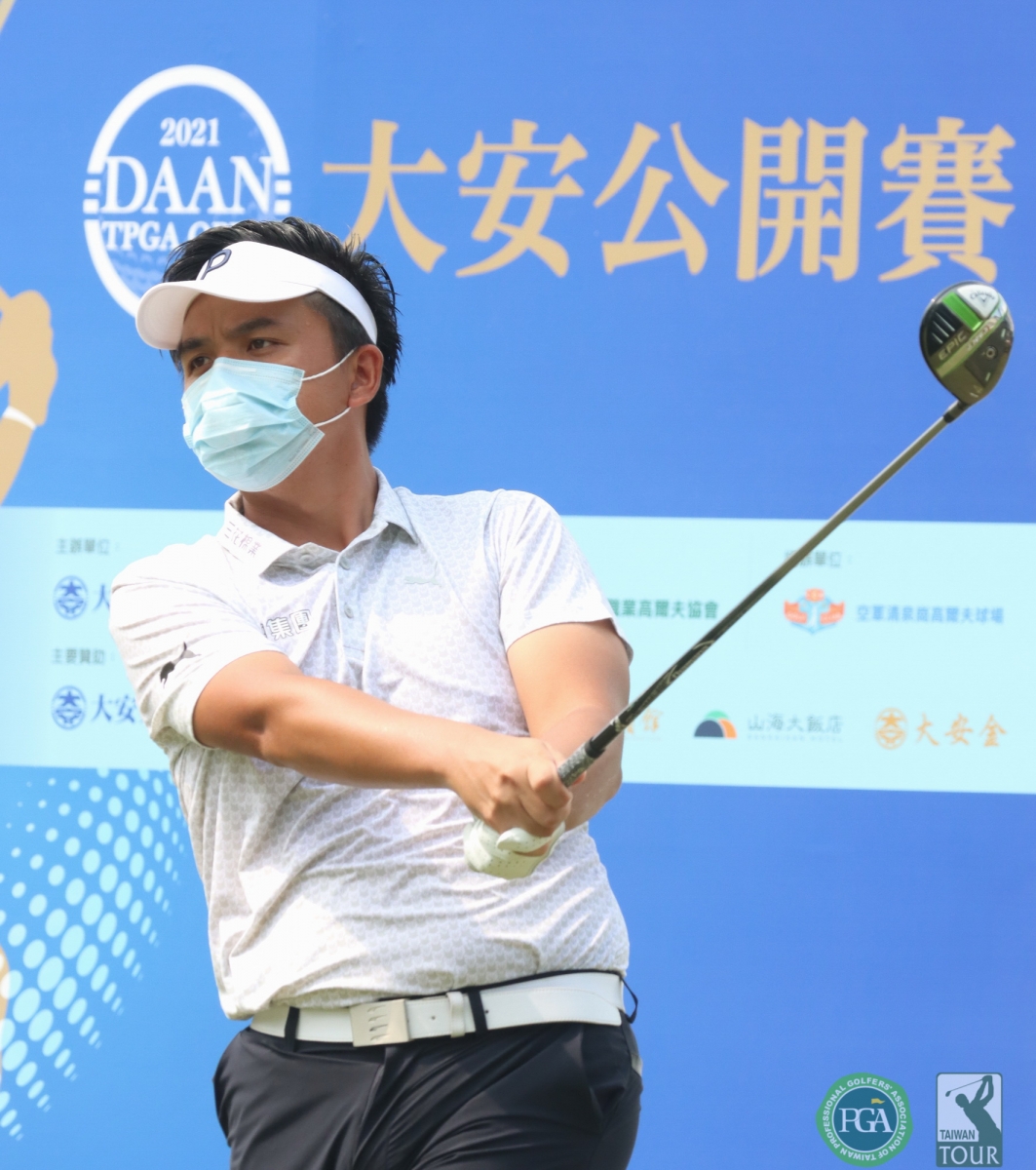 大安公開賽第二回合洪健堯68.69(-7)暫並列第三.(鍾豐榮攝影)