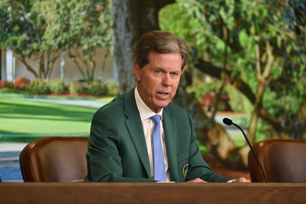 奧古斯塔國家高爾夫俱樂部和美國名人賽主席弗雷德·雷德利（Fred Ridley）在週三的記者會上