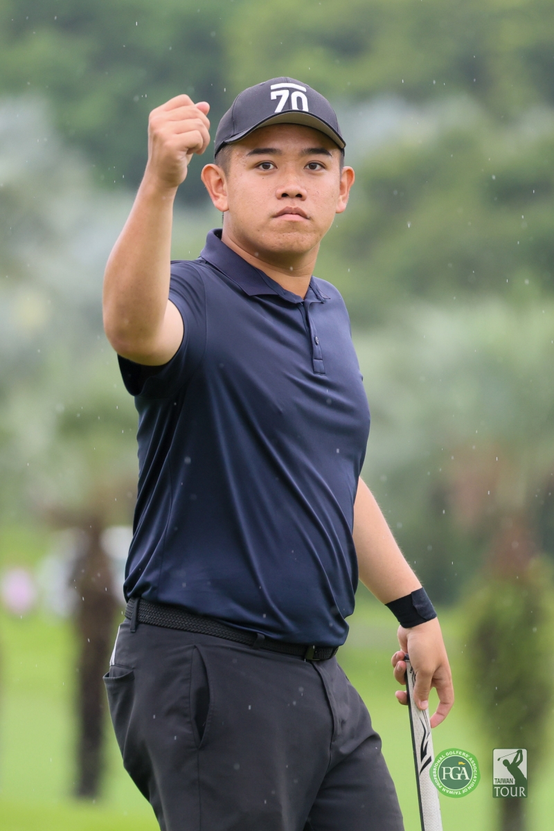 張簡克諺首回合以67桿(-5)暫居第二(TPGA_林聖凱攝影) 