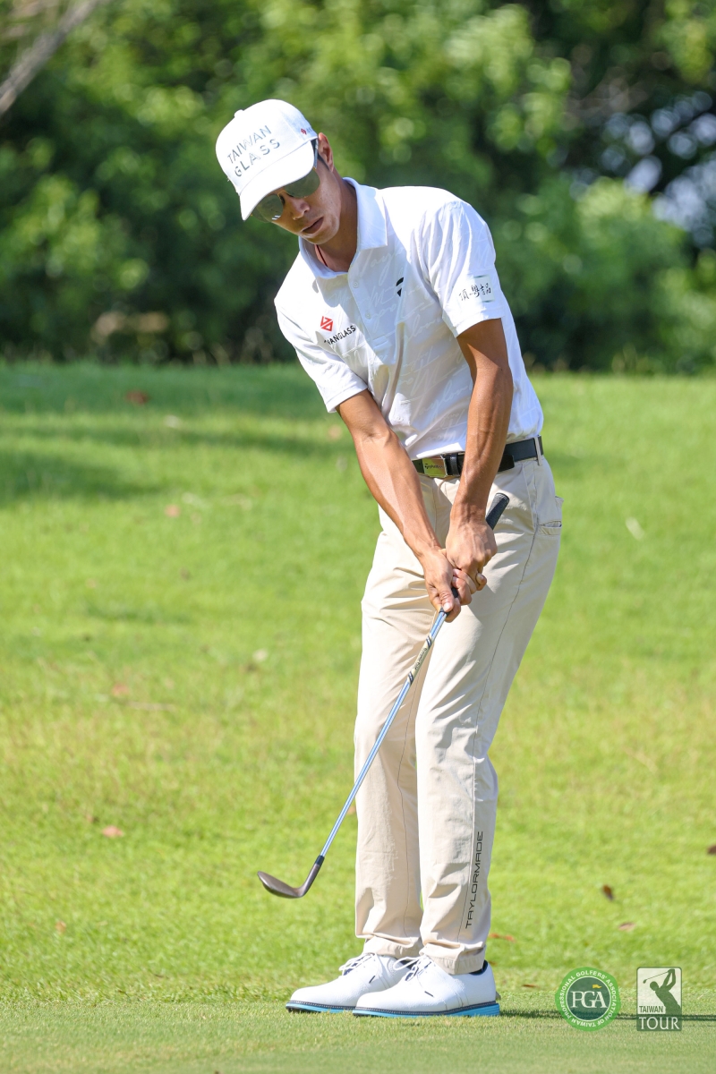 張緯綸以三回合總桿207桿(-9)暫並列第四(TPGA_林聖凱攝)