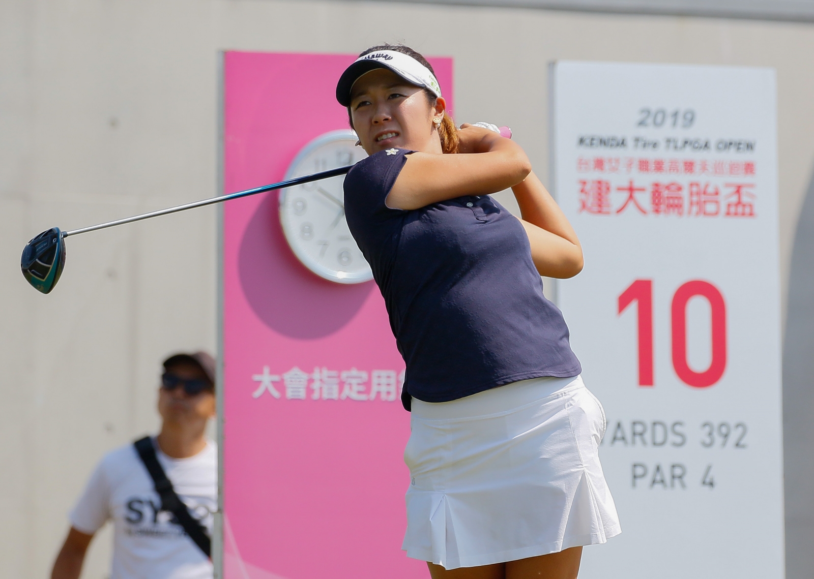 日本選手小竹莉乃首回合69桿(-3)，暫時並列第二_(葉勇宏攝)