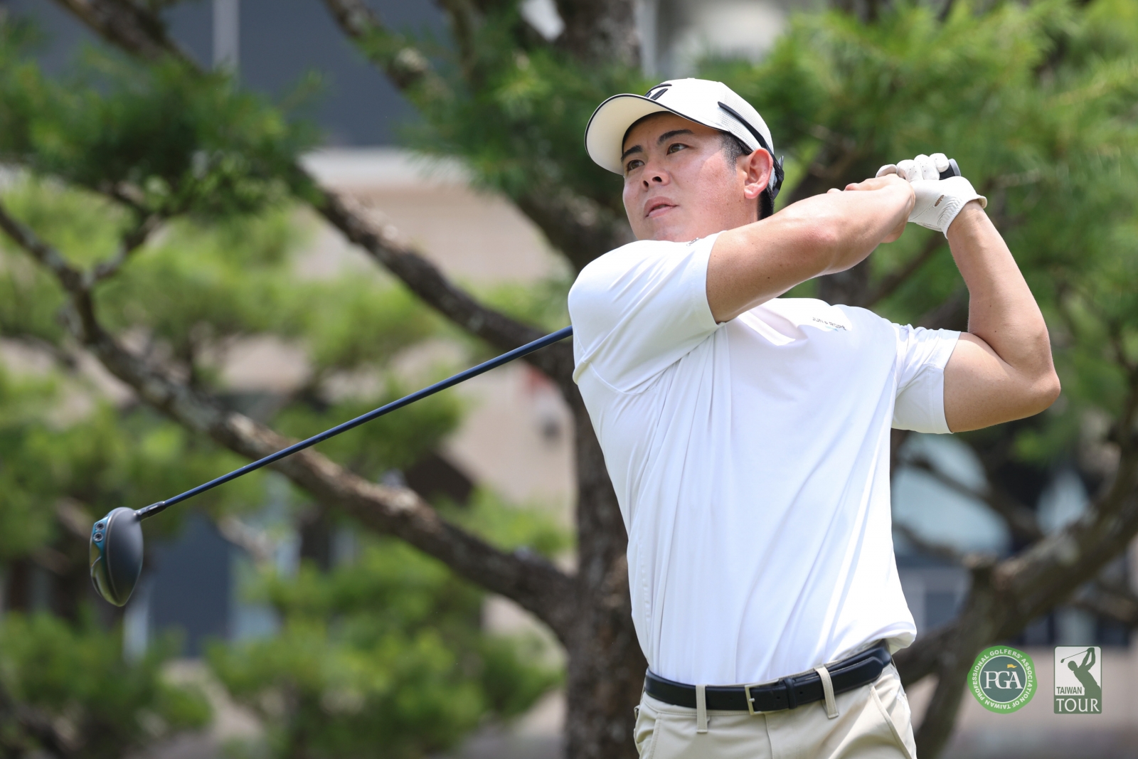 日本選手新里倫啟以兩回合總桿133桿(-11)暫並列第二(TPGA_林聖凱攝)