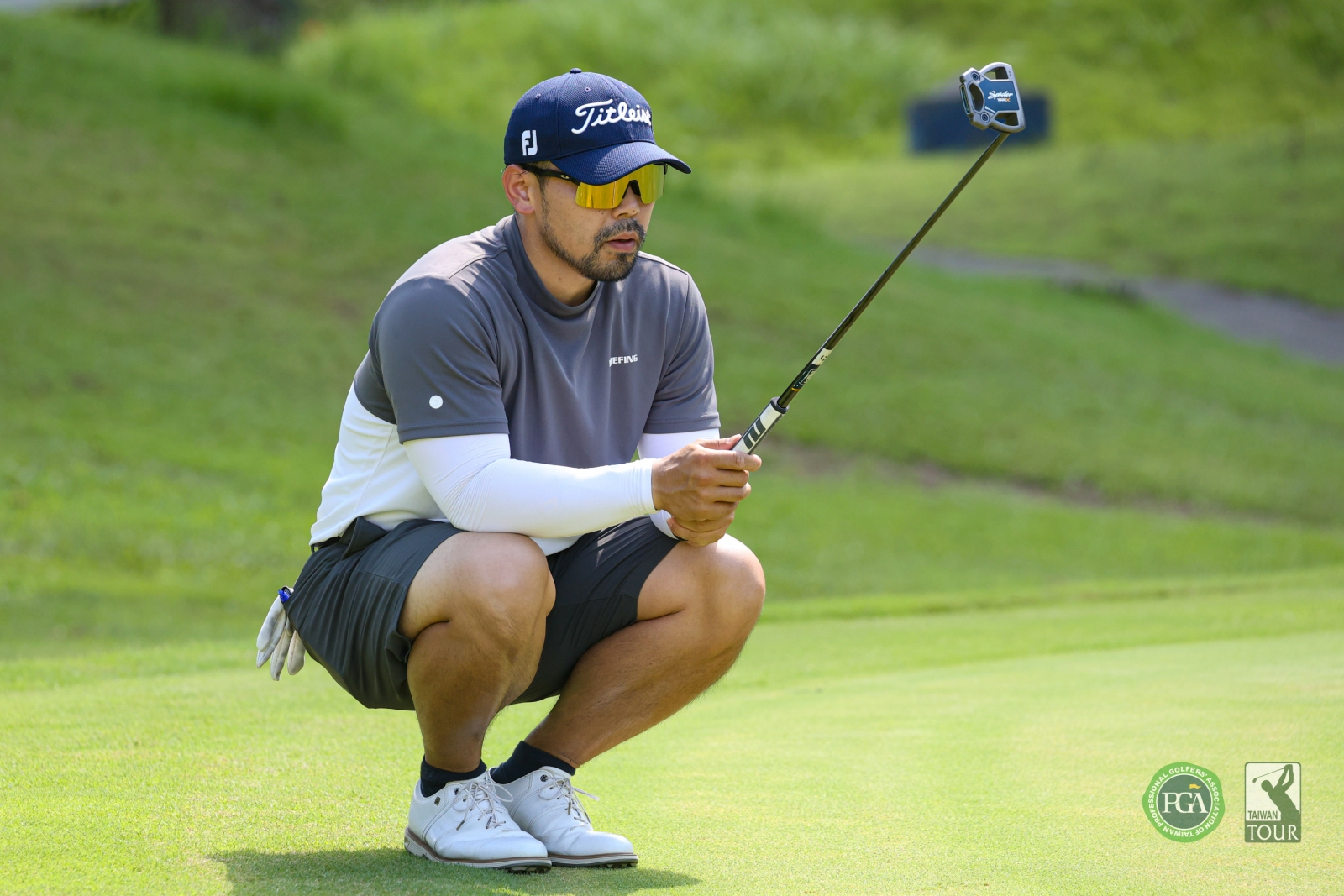 日本選手横川康祐以三回合總桿203桿(-13)暫並列第五(TPGA_林聖凱攝)