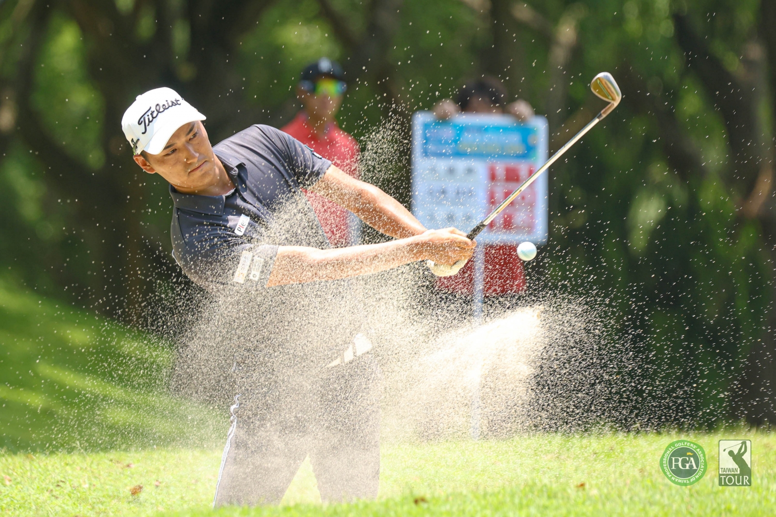 日本選手石塚祥利以三回合總桿205桿(-11)暫居第三(TPGA_林聖凱攝) 