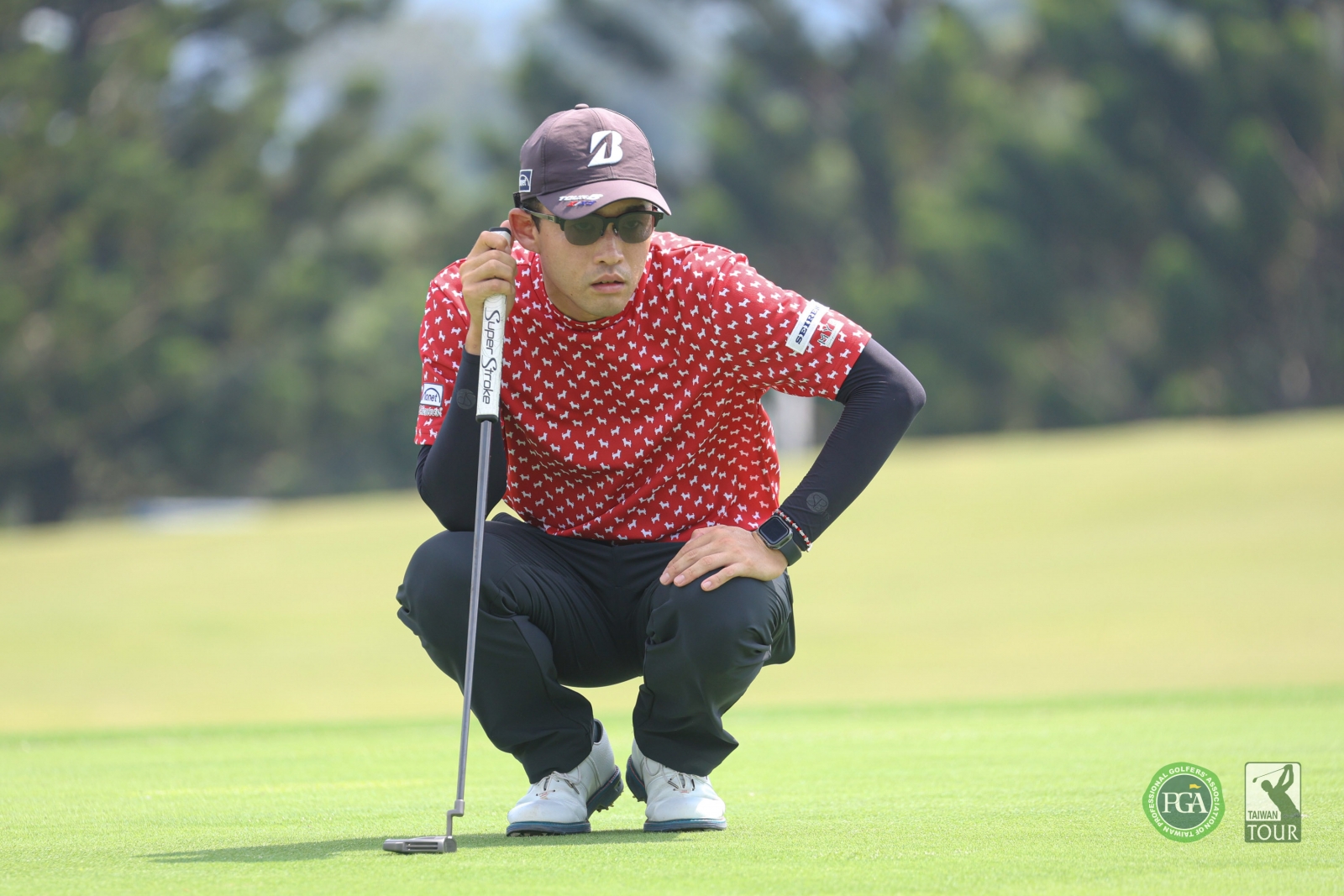 日本選手織田信亮第一回合以63桿(-9)暫居第一(TPGA_林聖凱攝) 