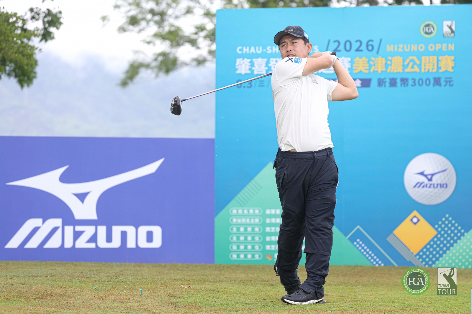 日本選手野呂涼以兩回合總桿140桿(-4)完成(TPGA_林聖凱攝)