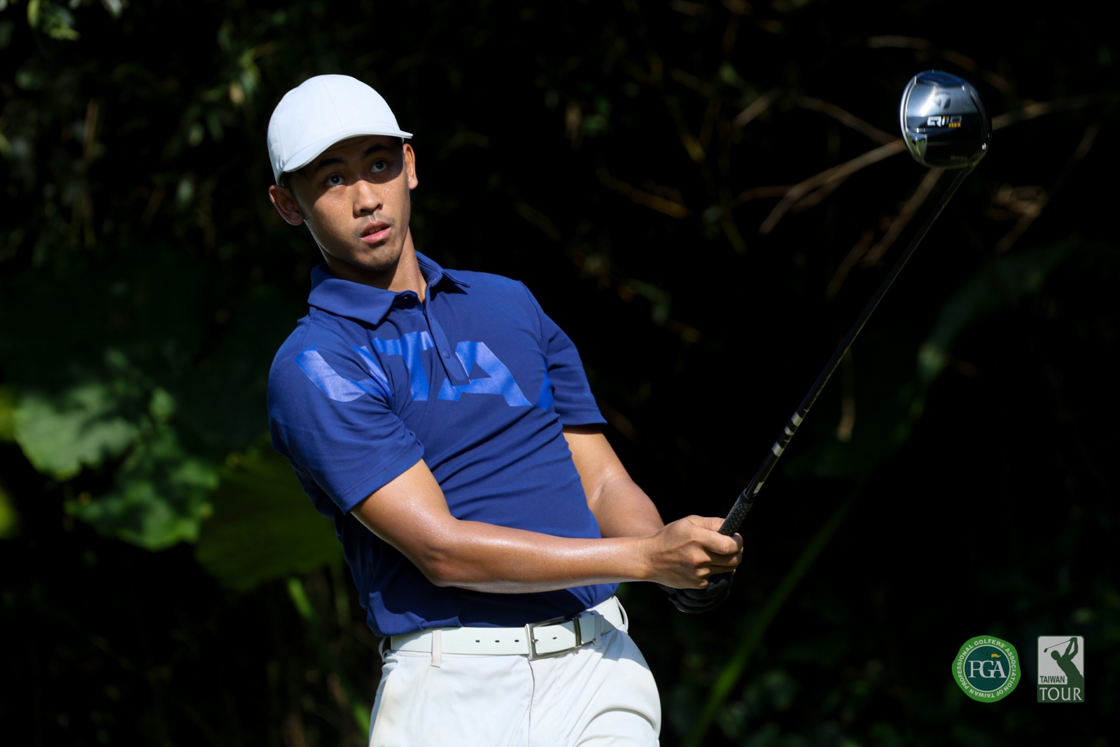 曾子豪以兩回合136桿(-8)暫並列第三(TPGA_林聖凱攝影)