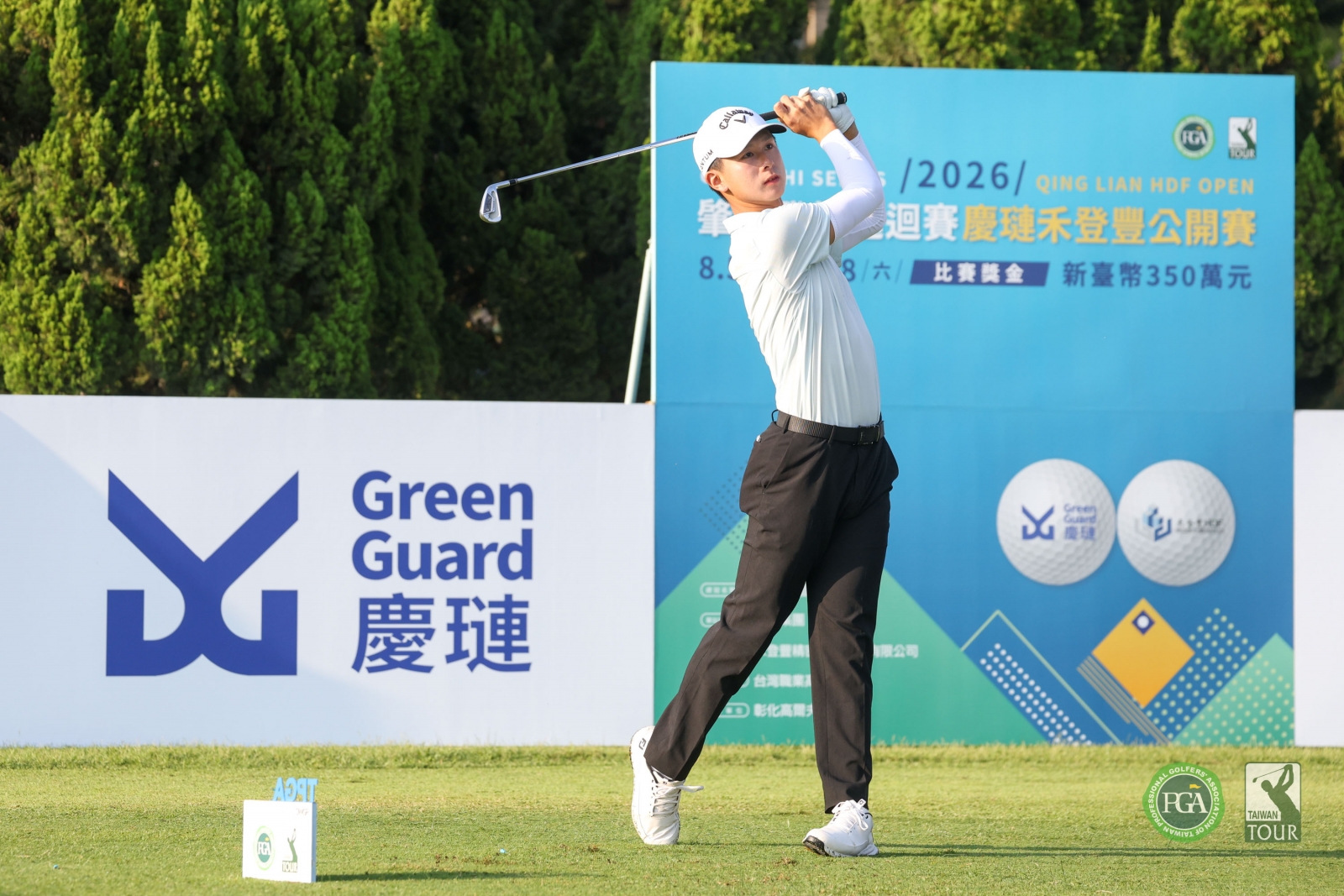 楊孝哲第一回合以69桿(-3)暫並列第四(TPGA_林聖凱攝)