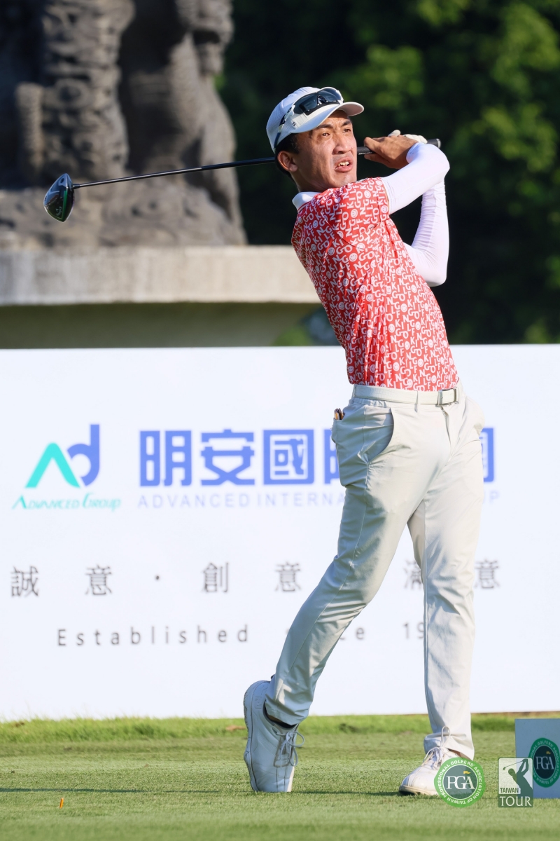 江以安第一回合以69桿(-3)暫並列第二(TPGA_林聖凱攝影)