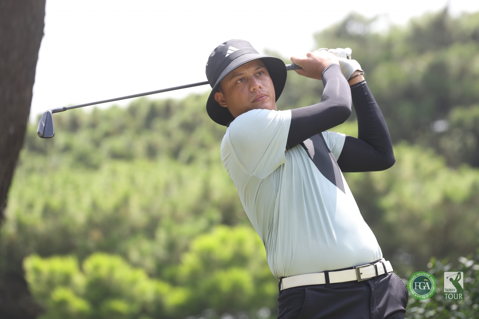 沙比亞特馬克以三回合總桿205桿(-11)暫居第二(TPGA_林聖凱攝) 