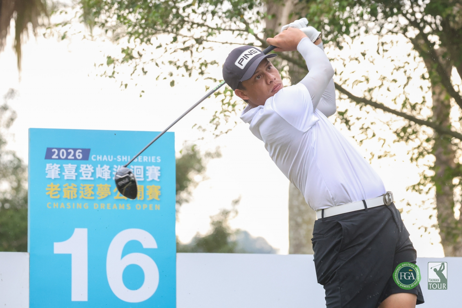 沙比亞特馬克以兩回合總桿132桿(-12)暫居第四(TPGA_林聖凱攝)