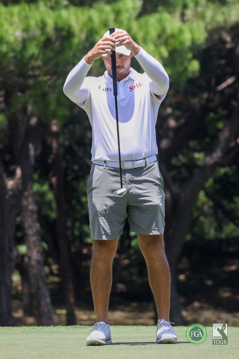 沙烏地阿拉伯選手Faisal Salhab第一回合以66桿(-6)暫並列第一(TPGA_林聖凱攝)