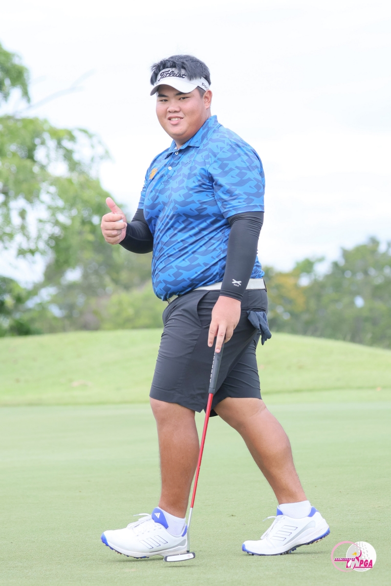 泰國男子選手迪查瓦(Dechawat Phetprayoon)打出61桿的破球場紀錄，並以兩回合總桿131桿(-11)暫時並列第二(TLPGA_葉勇宏攝)