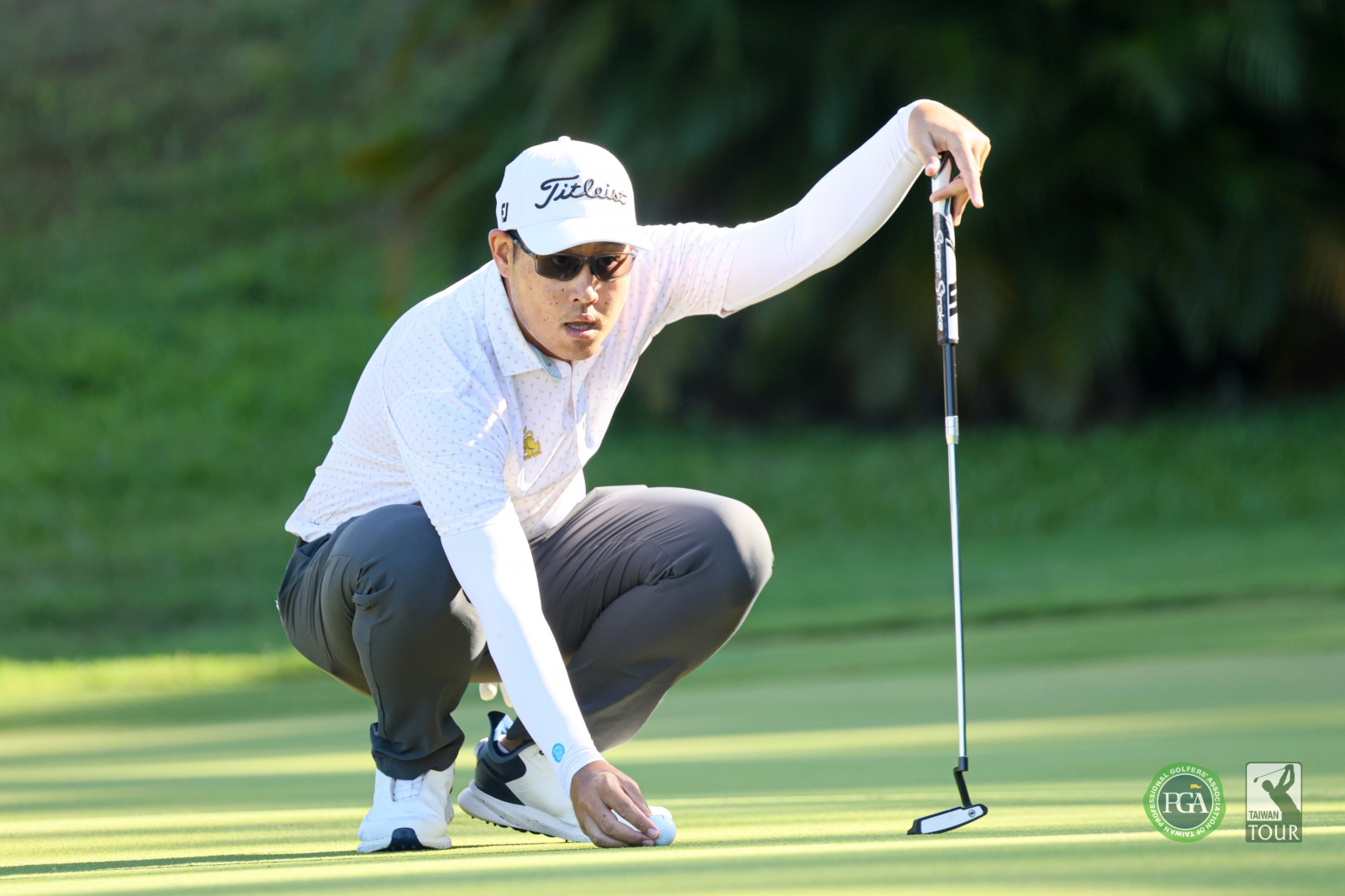 泰國選手艾克帕里特以兩回合總桿136桿(-8)暫居第三(TPGA_林聖凱攝影)