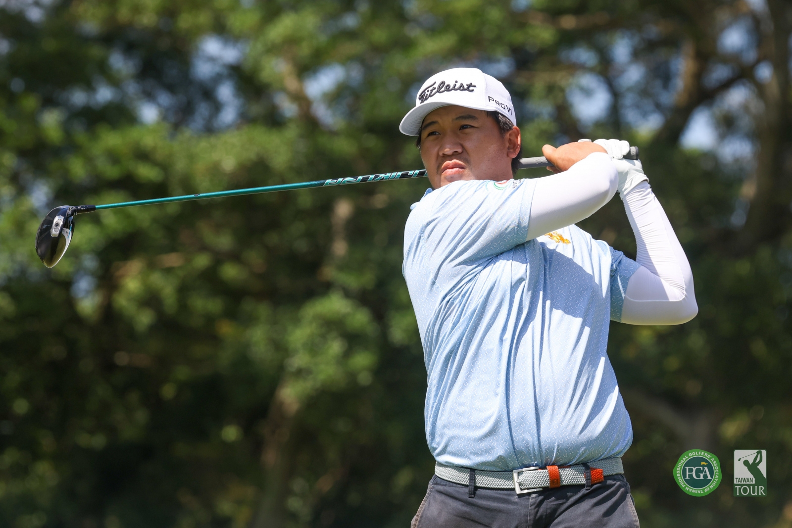 泰國選手龐姆沙克山辛以兩回合總桿130桿(-14)暫並列第一(TPGA_林聖凱攝)