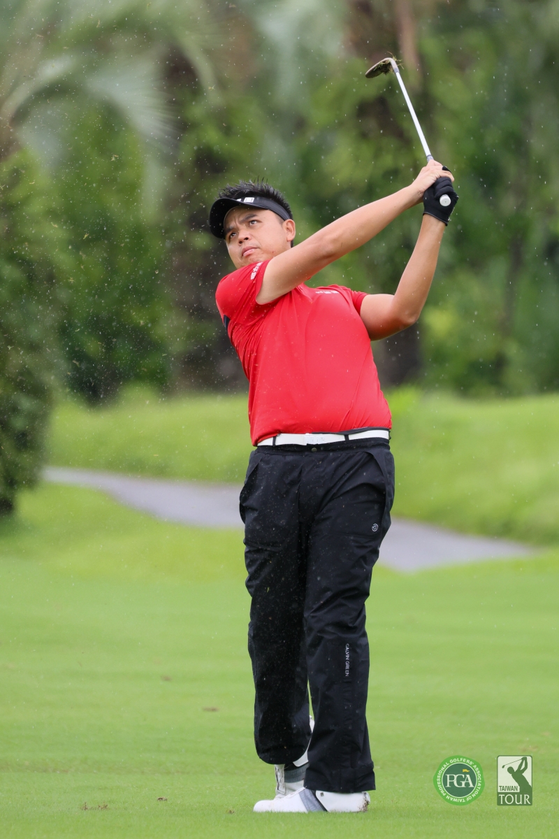 洪健堯首回合以65桿(-7)獨居領先位置(TPGA_林聖凱攝影)
