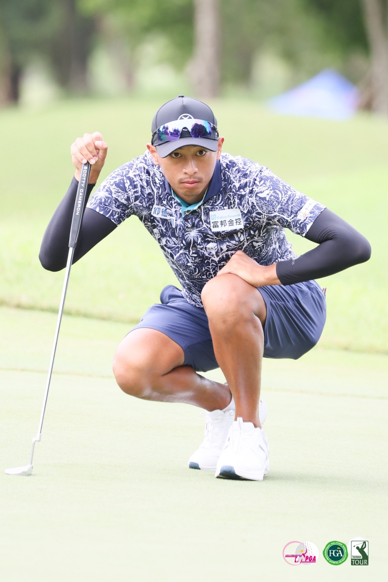 王偉軒以兩回合總桿129桿(-13)暫時單獨領先(TLPGA_葉勇宏攝)