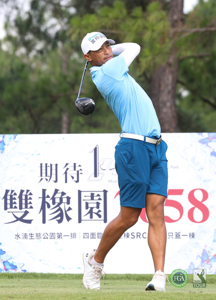 王偉軒以兩回合總桿132桿(-12)獨居領先(TPGA_林聖凱攝)
