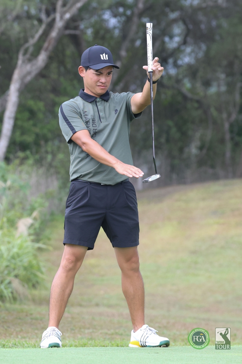 王璽安以三回合總桿206桿(-10)獨居領先(TPGA_林聖凱攝)