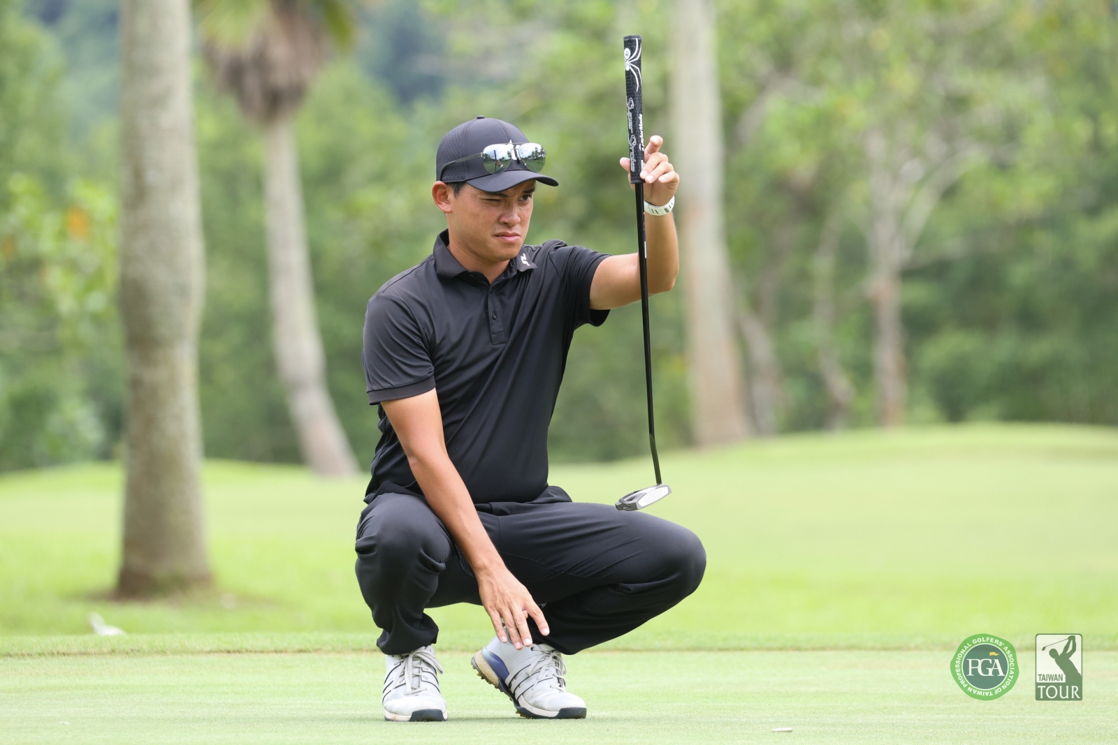 王璽安以兩回合總桿136桿(-8)進入延長賽(TPGA_林聖凱攝)