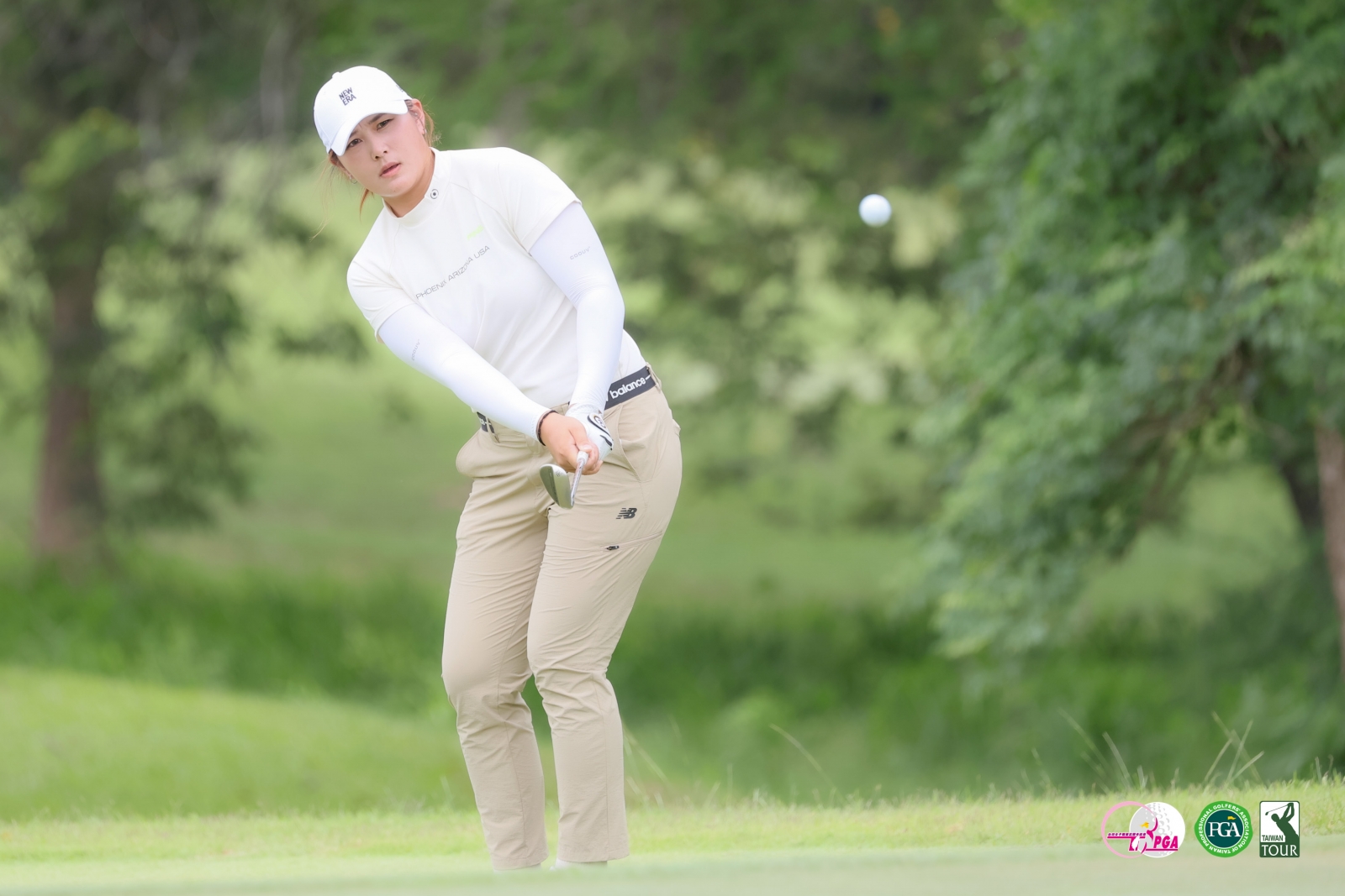 王莉甯第一回合打出66桿(-5)的佳績，暫時並列領先(TLPGA_葉勇宏攝)