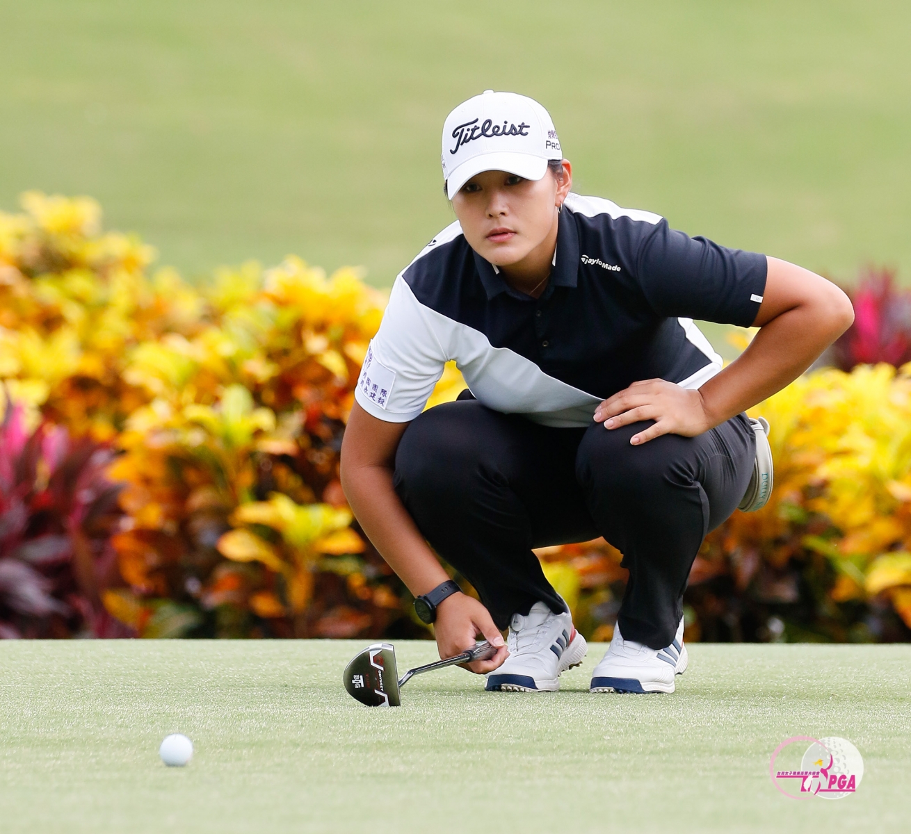 王莉甯首回合擊出70桿(-2)，暫並列第三(TLPGA提供_葉勇宏攝影)