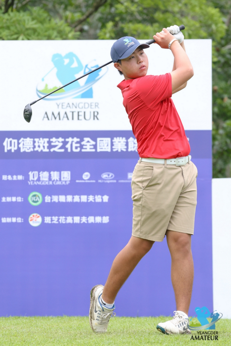 男子A組鄭聿呈以三回合總桿210桿(-6)拿下冠軍(林聖凱攝) 