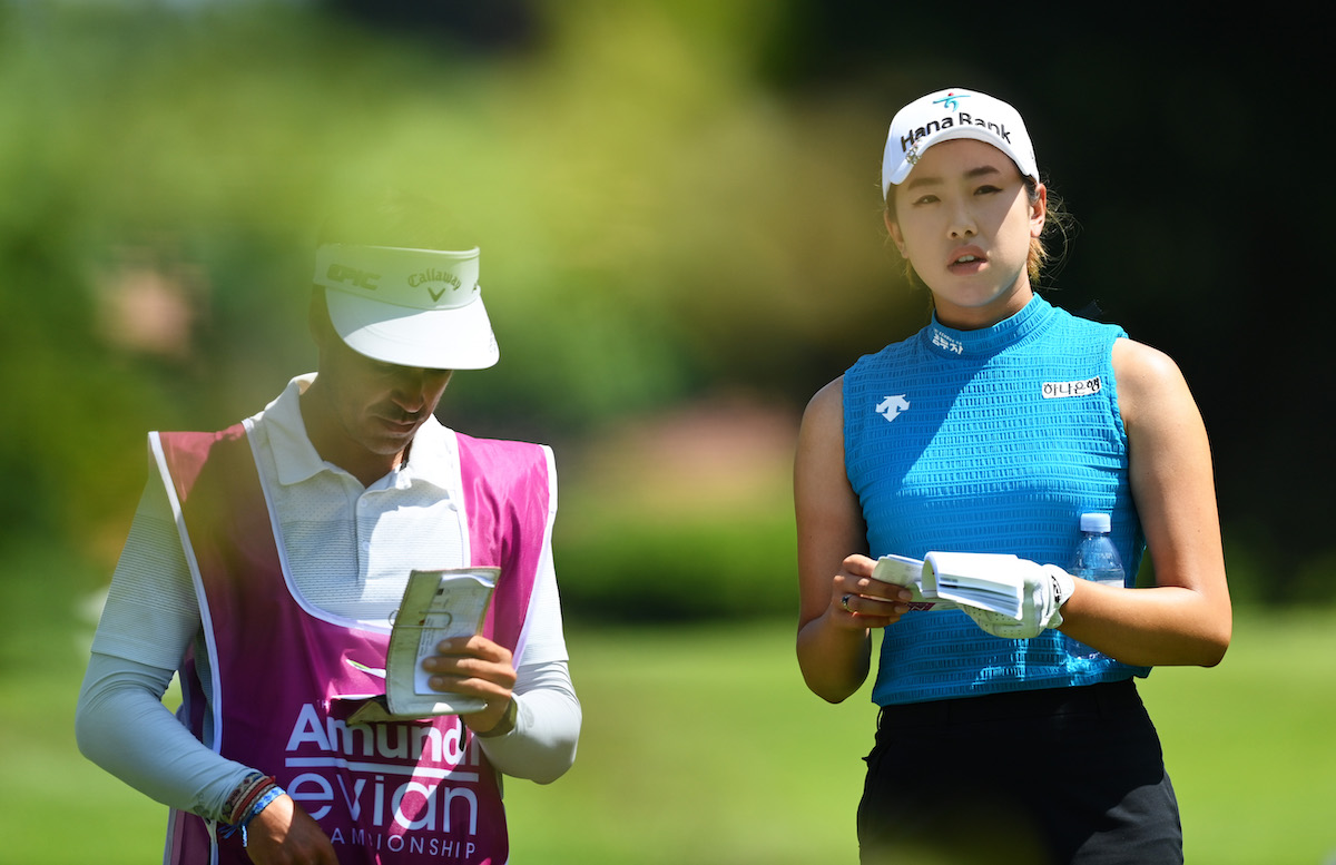 盧藝林開場的第一個洞就打了老鷹。圖片來源:Getty Images