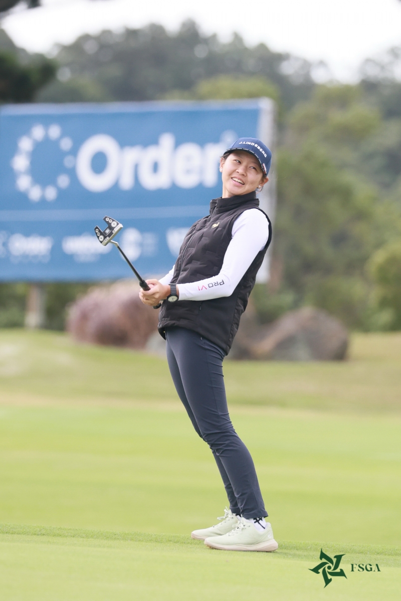 第一回合女子組田承昀82桿暫並列第二(鍾豐榮攝影)