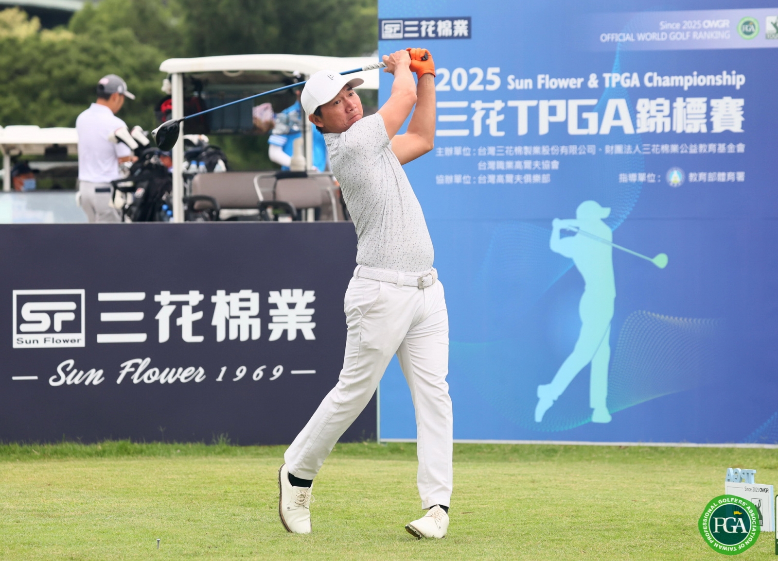 李士鴻69桿以(-3)暫並列第二(鍾豐榮攝影)