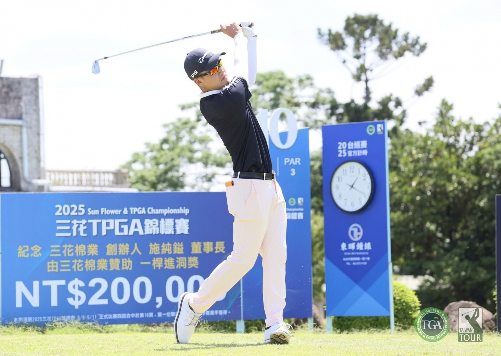 林緯69桿以(-3)暫並列第二(林聖凱攝影)