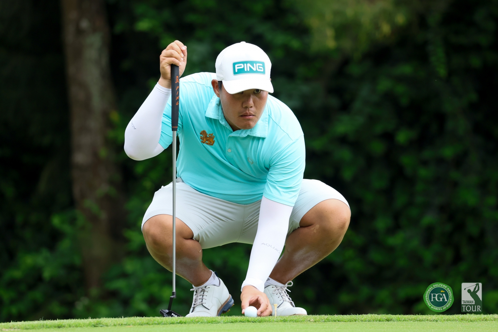 泰國選手CHANAT SAKULPOLPHAISAN以66桿(-6)暫居第三(TPGA_林聖凱攝影)