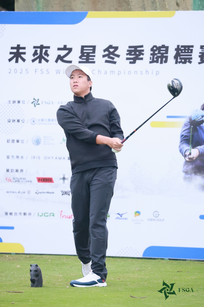 第一回合男子組尤泓諭78桿暫列第二(鍾豐榮攝影)