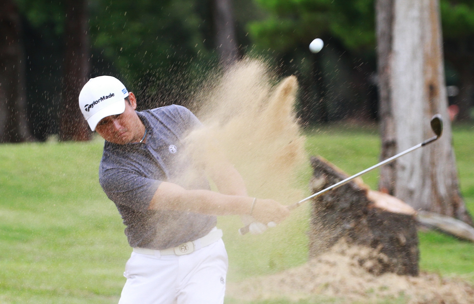 地主年輕好手葉昱辰以69桿(-3)暫並列第三(鍾豐榮攝影)