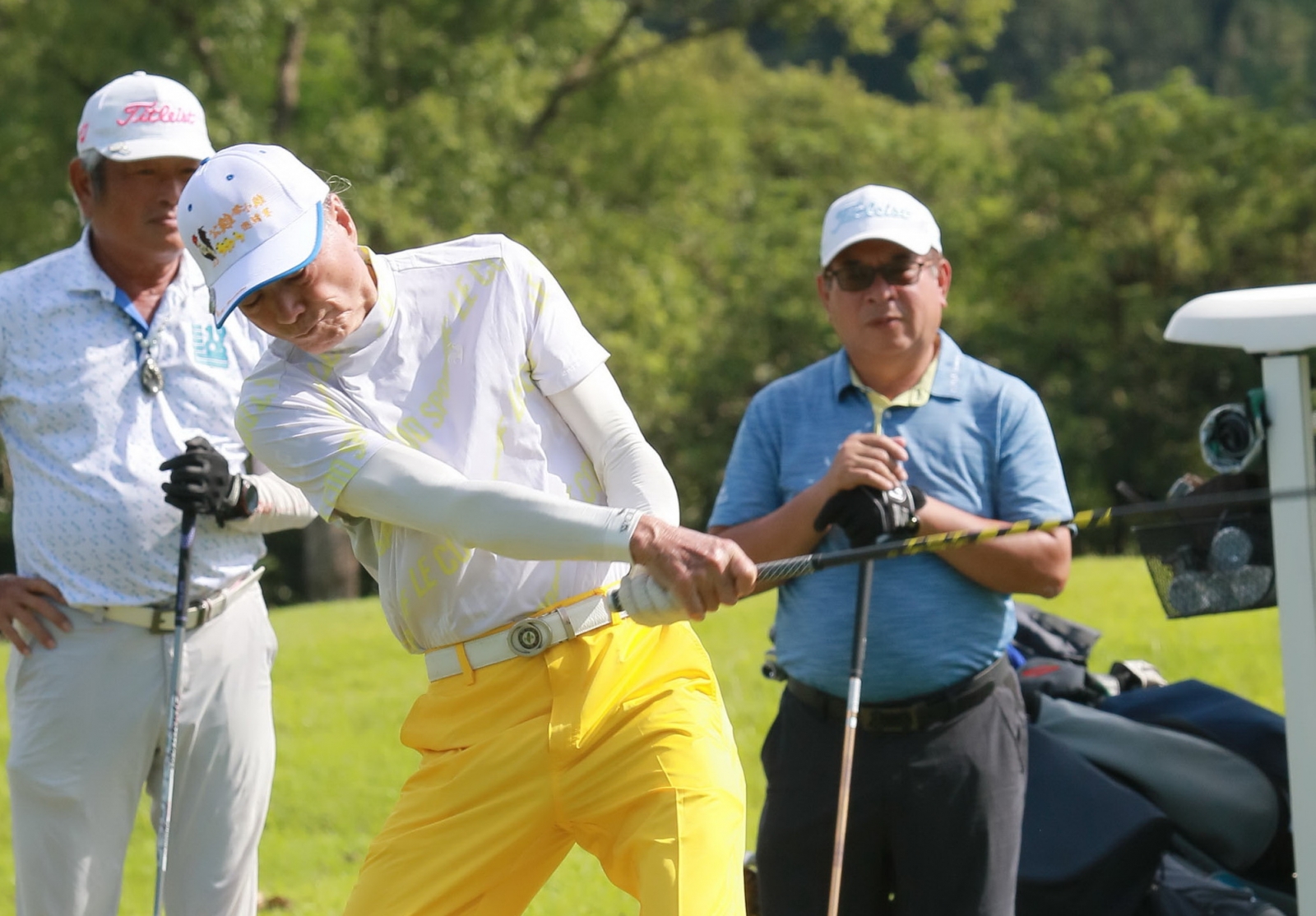 第一回合超級長春組謝敏男76桿同齡同桿(鍾豐榮攝影)