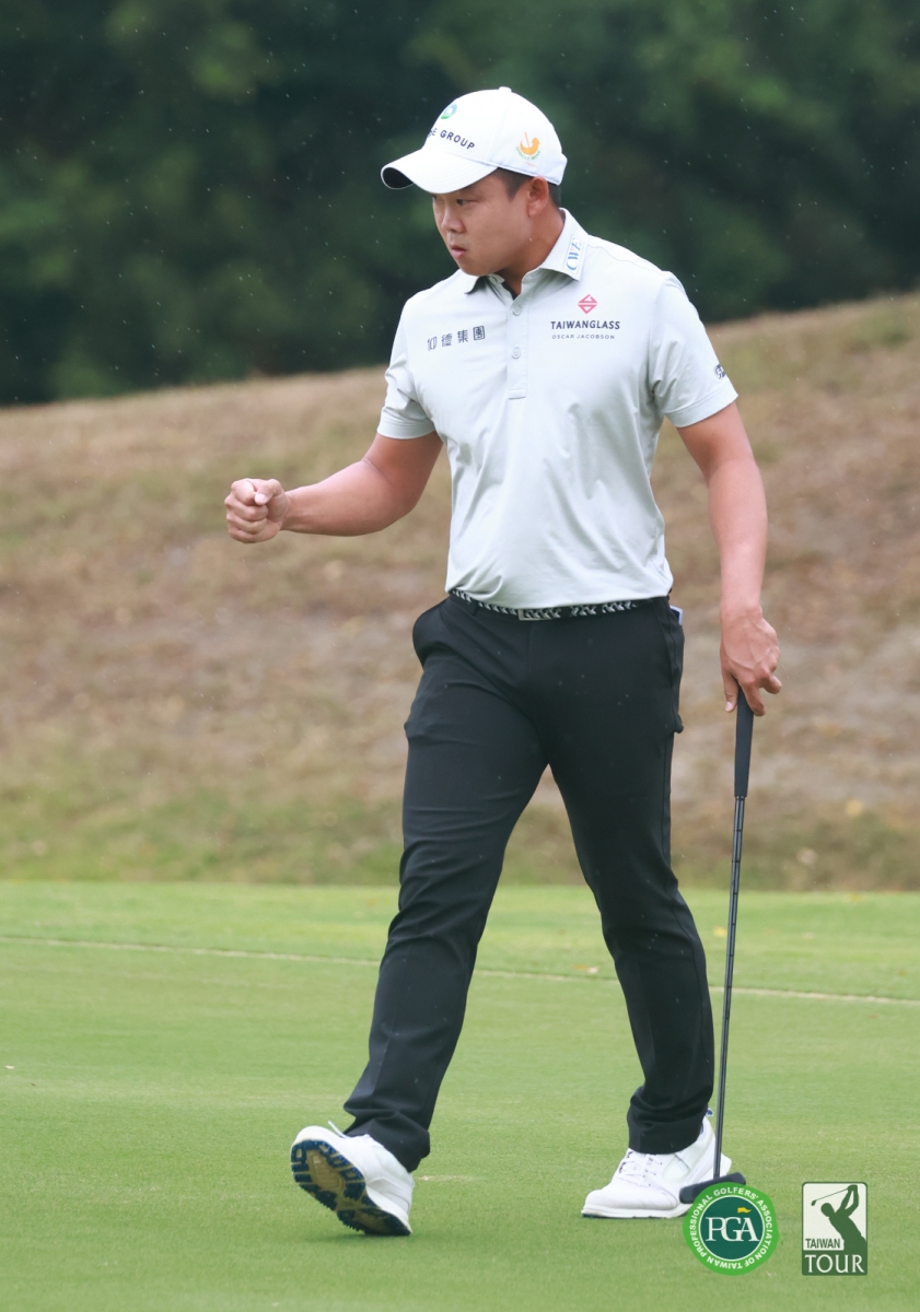 台灣李玠柏擊出65桿兩天以(-5)暫並列第16(鍾豐榮攝影)