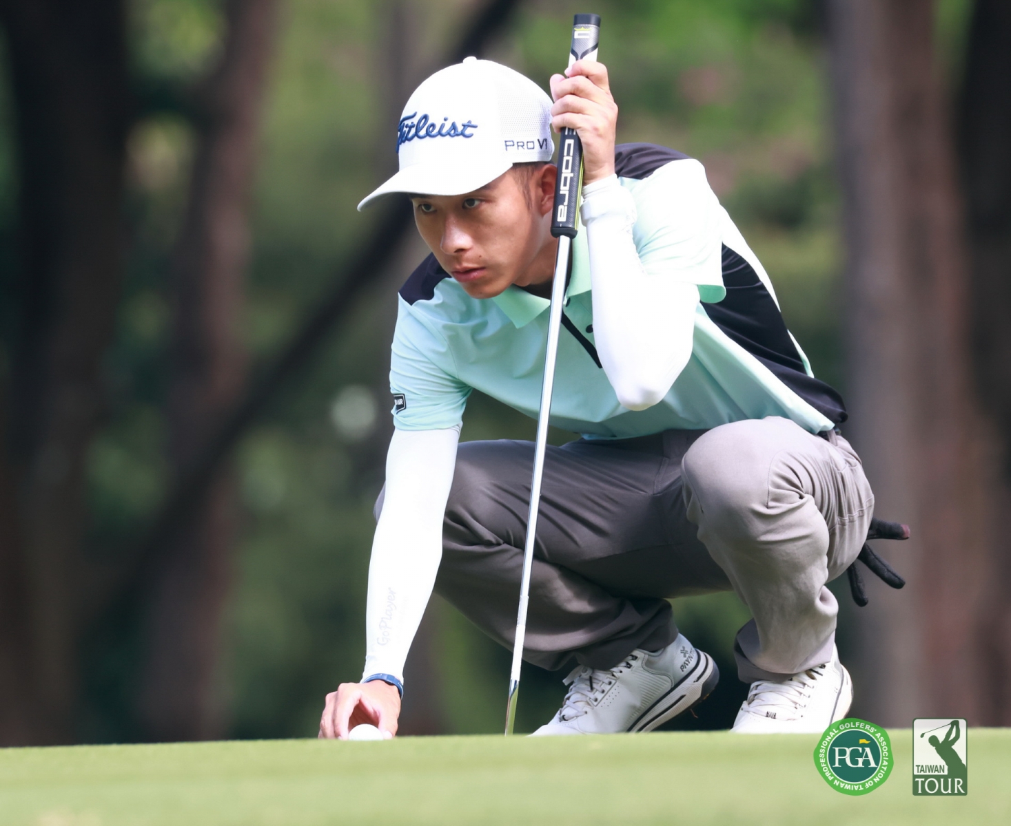 張哲瑜兩回合以(-5)暫列第三(鍾豐榮攝影)